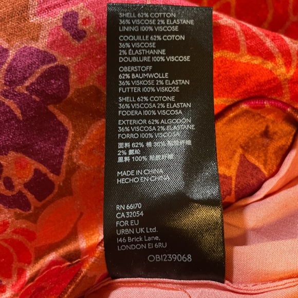 FREE PEOPLE Velvet like Floral Fall Mini Skirt - Picture 9 of 10